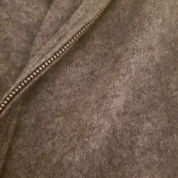 Saks Fifth Avenue Cashmere Zip Up Sweater - Picture 5 of 5